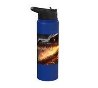 Fire Dragon Mystical Creature fire Dragon Fantasy Stainless Steel Insulated Water Bottle