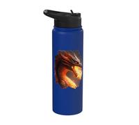 Fire Dragon Mystical Creature fire Dragon Fantasy Stainless Steel Insulated Water Bottle