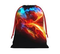 Fire Dragon Roll soccer Print Drawstring Bag wrap, String Pouches, Premium Packaging Bags for Business & Events S