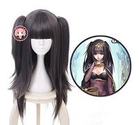 Fire Emblem Awakening Tharja Two Ponytails Cosplay Wig Women Long Synthetic Hair Halloween Carnival Costume Wigs KUMZ3794