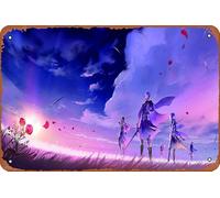 Fire Emblem Three Houses - The Edge of Dawn Fanart Poster Retro Metal Tin Sign Vintage Sign For Home Coffee Bars Pubs Shop Wall Trippy Decor 8x12 Inch