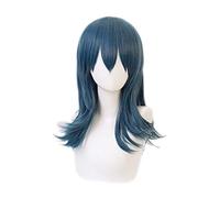 Fire Emblem Threehouses Cosplay Wig Byleth Blue Straight Long Hair Halloween Anime Costume Role Play Wigs KUQX7130