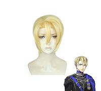 Fire Emblem: ThreeHouses Dimitri Alexandre Bladud Short Wig Cosplay Costume Heat Resistant Synthetic Hair Men Women Party Wigs