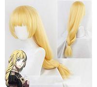 Fire Emblem Threehouses Ingrid Cosplay Wig Golden Long Braid Heat-resistant Fiber Hair Halloween Costume Role Play Wigs