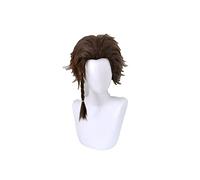 Fire Emblem ThreeHouses Puffy Brown Wig Short braiding Hair Halloween Cosplay Wig For Men