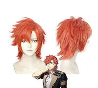 Fire Emblem ThreeHouses Sylvain Jose Gautier Cosplay Wig Short Orange Red Hair Wigs Halloween Role Play + wig cap