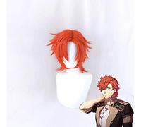 Fire Emblem ThreeHouses Sylvain Jose Gautier Red Short Wig Cosplay Costume Heat Resistant Synthetic Hair Men Party Wigs MZ-1481