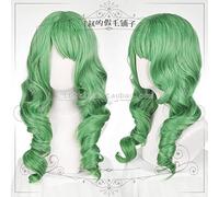 Fire Emblem ThreeHouses Wig FLAYN Cosplay Hair Green Long Curly Wig Comiket Show Halloween Role Play + Wig Cap CHINA Green