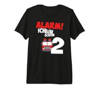 Fire Engine 2nd Birthday Boys 2 Years Premium T-Shirt