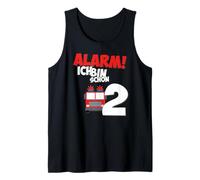 Fire Engine 2nd Birthday Boys 2 Years Tank Top