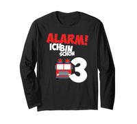 Fire Engine 3rd Birthday Boys 3 Years Long Sleeve T-Shirt
