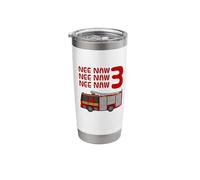 Fire Engine 3rd Birthday Stainless Steel Insulated Tumbler