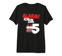 Fire Engine 5th Birthday Boys 5 Years Premium T-Shirt