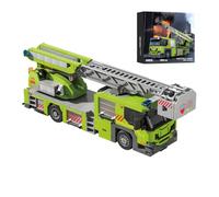 Fire Engine Building Block Set, 824Pcs Technick Rescue Car Gifts Teen Adult | High Reach Rescue Ladder Truck Model, Desk Ornament Gift for Teens Adults, Enthusiasts of Emergency Vehicles and Fire Engine
