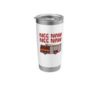 Fire Engine, Nee Naw, Boy Dad Firefighter Funny Stainless Steel Insulated Tumbler