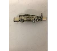 Fire Engine PP-T25 English Pewter emblem on a Tie Clip (slide) Handmade In Sheffield