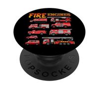 Fire Engines Boys Men Firefighter Love Fireman Product PopSockets Adhesive PopGrip