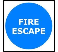 Fire Escape | Foamalux PVC Plastic | Safety Compliance, Emergency Exits, Workplace & Public Buildings