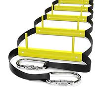 Fire Escape Ladder 3 Story with Hooks | Rope Ladders Fire Escape for Homes 3rd Floor | Portable, Foldable & Compact | Emergency Ladder for Balcony & Windows | Rescue Ladders Certified & Tested