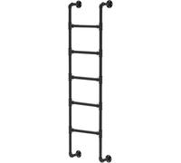 Fire Escape Ladder for Basement Egress, Wall-Mounted Metal Iron Tube for Home Safety, Attic Loft Window Well Rescue Access, Durable Design