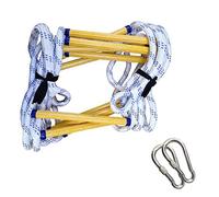 Fire Escape Ladder, Rope Ladder Fire Escape Ladder Wear-Resistant Resin Ladder Training Ladder High-Rise Home Engineeladder Outdoor Lifesaving Ladder/12M/39Ft