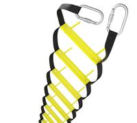 Fire Escape Ladders 3 Story 8 m | Rope Ladder Fire Escape for Homes 3rd Floor | Portable, Foldable & Compact | Emergency Ladder Suitable for Balcony | Fire Rescue Tool for Families | Certified