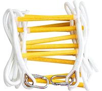 Fire Escape Rope Ladder 16 ft | Emergency Ladder with Spring Hooks | Multi-purpose Evacuation Ladder