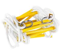 Fire Escape Rope Ladder 3 Story 25 ft | Emergency Ladder with Spring Hooks | Multi-purpose Evacuation Ladders - Fire Rescue Ladders | Life-Saving Tool for every Home | Attaching Carabiners incl.