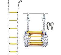 Fire Escape Rope Ladder Rescue Multi-purpose With Hook For Adults, Outdoor, Climbing, Playground(12m)