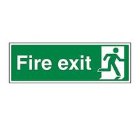 Fire Exit - Final Fire Exit Man Right - 300X150mm Restickable Safety Sign