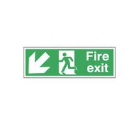 Fire Exit Man Arw D/Lft S/A 150X450