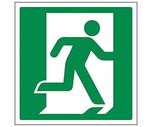 Fire Exit - Running Man Right Logo - 100 X 100mm