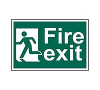 Scan 1508 Fire Exit Man Running Left - Pvc Sign 300 X 200Mm