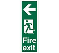 Fire Exit Sign Arrow Left 15 x 45 cm