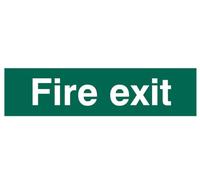 Centurion PVC Sign - Scan Fire Exit SCA5204 - Self-adhesive Text Only 200 x 50 mm