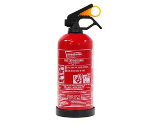 Fire Extinguisher 1kg Dry Powder BC EN3 CE62 Fitting Bracket Campervans Trucks