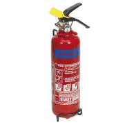Fire Extinguisher 1kg Dry Powder - Sealey SDPE01 New