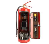 Fire Extinguisher Bar - Iron Fire Extinguisher Shape Bar | Novelty Liquor Wine Storage Boxes, Fireman Wine Storage Boxes, Wine Storage Extinguisher for Whisky Loving Bar Camping Picnic