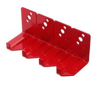 Fire Extinguisher Bracket in Red L Type Wall Mount Single Hook | Heavy Duty Construction, Smooth Polished Finish, Organised Cylinder Placement, Includes Accessories, Suitable