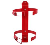 Fire Extinguisher Bracket Wall Mount Adjustable Iron Holder | Quick-release Access, Fits up 2kg and 11cm, Red Metal Design for Homes and Fleets