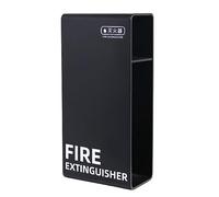 Fire Extinguisher Cabinet, Fire Extinguisher Cabinet Box Mounts Brackets Indoor Outdoor Multicolor Multiple Sizes(Black,Size L)