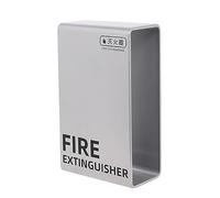 Fire Extinguisher Cabinet, Fire Extinguisher Cabinet Box Mounts Brackets Indoor Outdoor Multicolor Multiple Sizes(Silver,Size M)