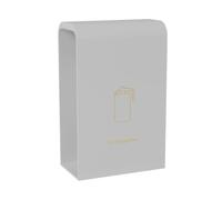Fire Extinguisher Cabinet Stainless Steel, Metal Commercial Fire Extinguisher Cabinet For 2, Not Included, Multicolor(White a)