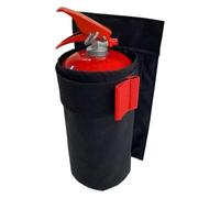 Fire extinguisher car holder and attachment, Oxford organiser bag, mounting bracket for fire extinguishers - for safety in the interior and boot of cars, vehicles and