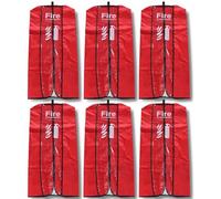 Fire Extinguisher Cover Large Size Pack of 6 - Dust, Scratch Protective Cover - Fire Extinguisher Transparent Sleeve - Waterproof Weatherproof Protective Covering - for Extinguishers up to 20LBS