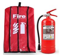 Fire Extinguisher Cover Small Size Pack of 6 - Dust, Scratch Protective Cover - Fire Extinguisher Transparent Sleeve - Waterproof Weatherproof Protective Covering - for Extinguishers up to 10LBS