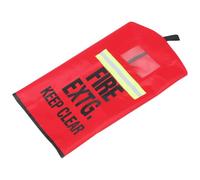 Fire Extinguisher Cover with Reflective Strip Heavy Duty | Weatherproof Cloth Sleeve, Vivid Red Finish, Winter Shielding, for Hydrant Cart in Workshops