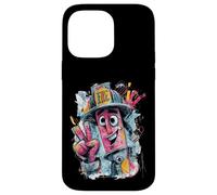 Fire Extinguisher Graffiti Pop Safety Character Graphic Case for iPhone 14 Pro Max