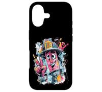 Fire Extinguisher Graffiti Pop Safety Character Graphic Case for iPhone 17
