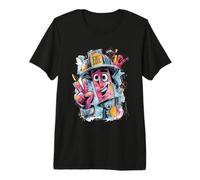 Fire Extinguisher Graffiti Pop Safety Character Graphic Premium T-Shirt